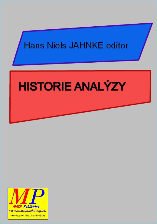 Obálka knihy HISTORIE ANALÝZY-přední část obálky